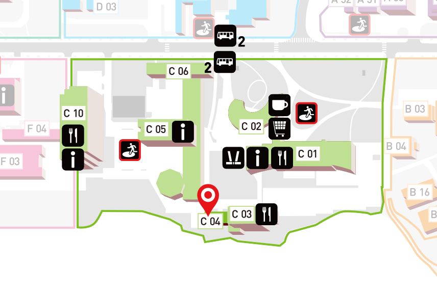 Aobayama Hall Map