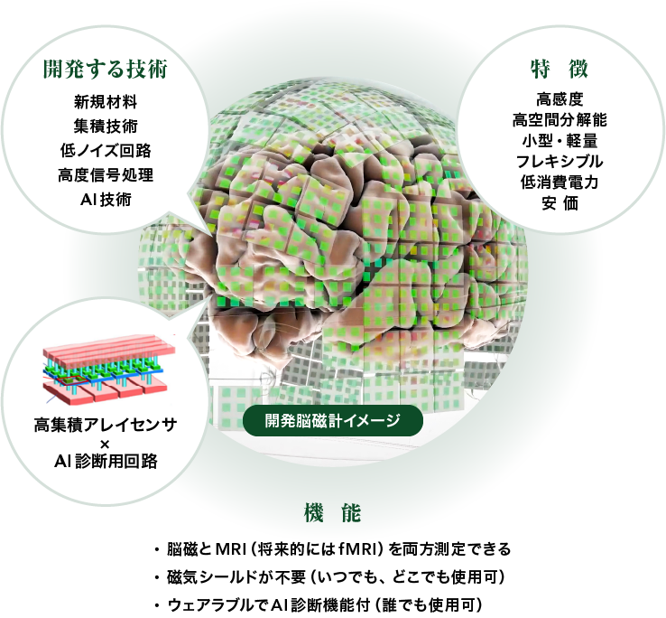 スピントロニクス型脳磁計の概要